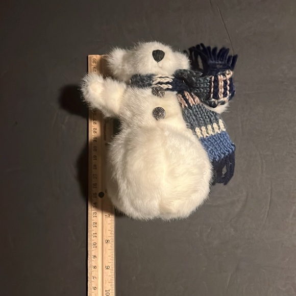Boyds Bears Snowman Bear Jointed Teddy 7" Winter Christmas Snowberry - Picture 6 of 6